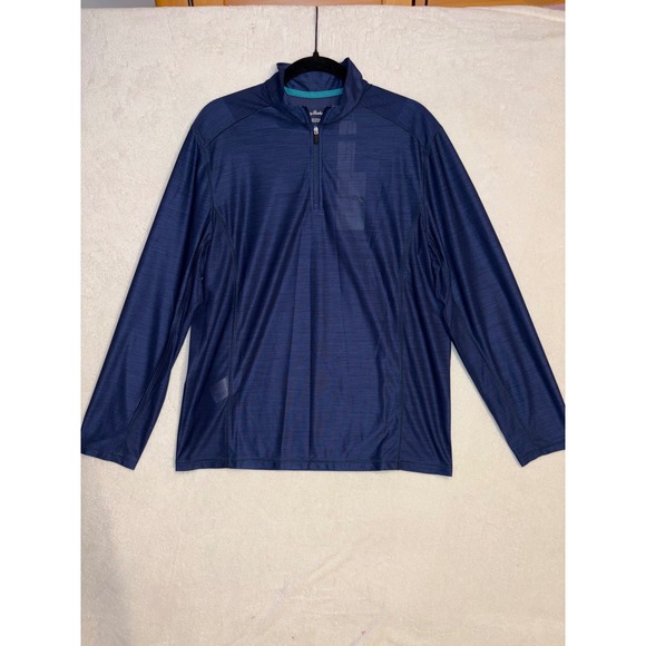 Tommy Bahama Other - Tommy Bahama Men Palm Coast Half Zip IslandZone Pullover Ocean Deep blue wicking